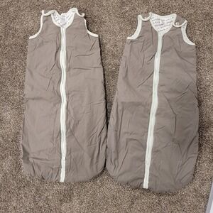 Bundle of 2 Baby Deedee Sleep Nest Warm Baby Sleeping Bag Gray Medium 6-18m